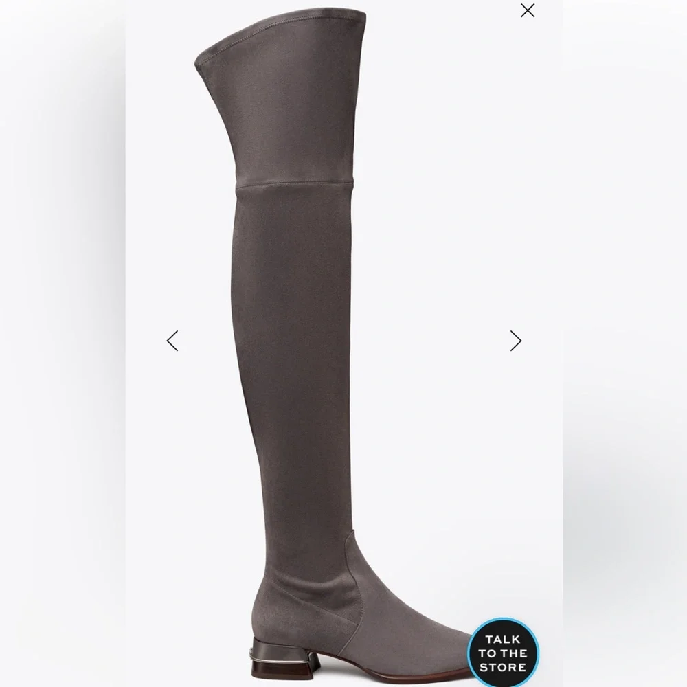 NWOT Tory Burch MULTI LOGO STRETCH OVER-THE-KNEE BOOT Size 9.5